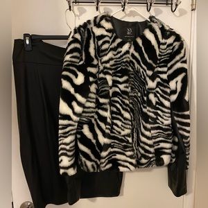 Faux fur Jacket and Faux Leather Jacket